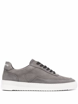Filling Pieces leather low-top sneakers - Grey