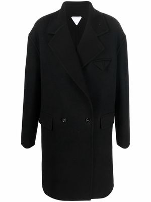 Bottega Veneta double-breasted cashmere coat - Black