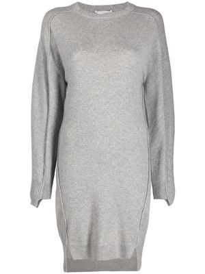 Stella McCartney seam-detail knitted dress - Grey