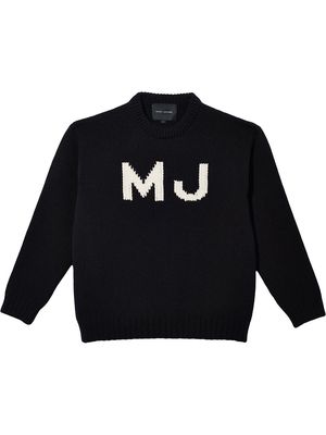 Marc Jacobs The Big Sweater intarsia logo jumper - Black