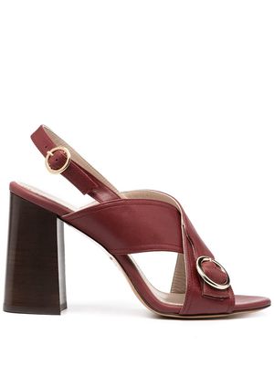 Tila March sling-back block heel sandals - Red