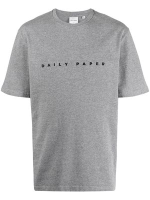 Daily Paper Alias logo embroidered T-shirt - Grey