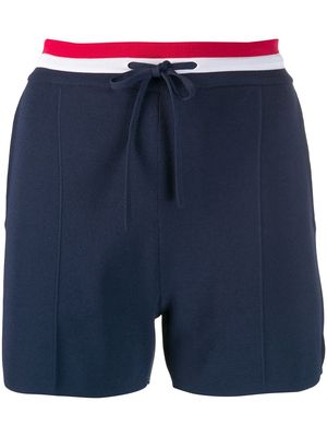 Thom Browne RWB-stripe shorts - Blue