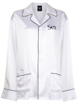 Christopher Kane pyjama-style printed suit - White