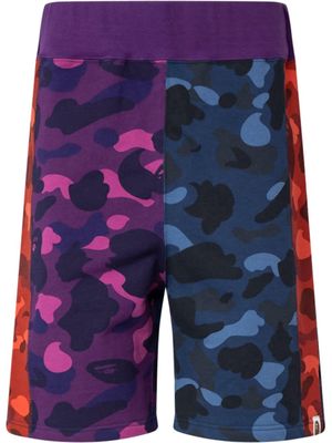 A BATHING APE® Colour Camo Sweat shorts - Purple