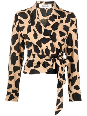 DVF Diane von Furstenberg giraffe-print blouse - Multicolour
