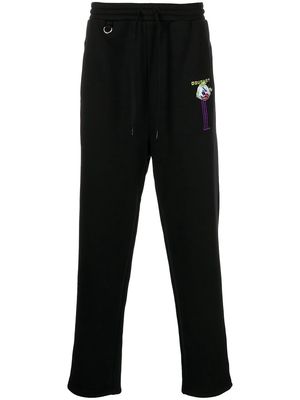 Doublet embroidered lounge track trousers - Black