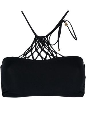 Stella McCartney string-mesh bikini top - Black