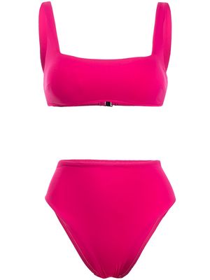 BONDI BORN square bikini top - Pink