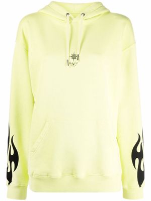 Givenchy Sacred Heart print drawstring hoodie - Yellow