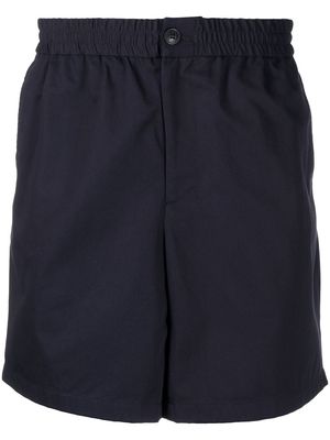AMI Paris elasticated-waist Bermuda shorts - Blue