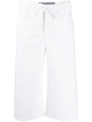 Alexander Wang high rise cropped leg jeans - White
