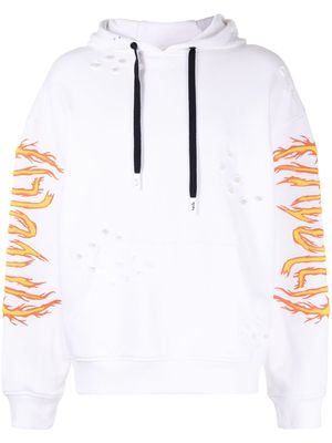 Haculla Haculla On Fire hoodie - White