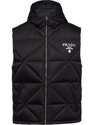 Prada Re-Nylon down vest - Black