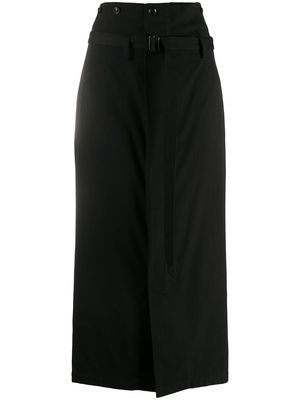 Y's high-waist skirt - Black