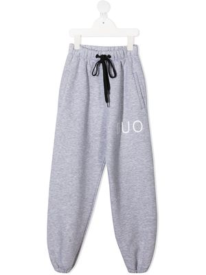 DUOltd logo print track pants - Grey