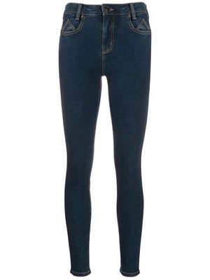 Current/Elliott high-rise skinny jeans - Blue