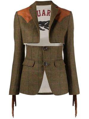 Dsquared2 cut-out blazer - Green