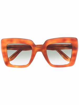 Lapima Teresa square-frame sunglasses - Brown