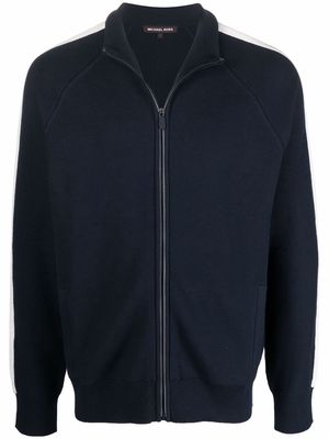 Michael Kors textured zip-up track jacket - Blue