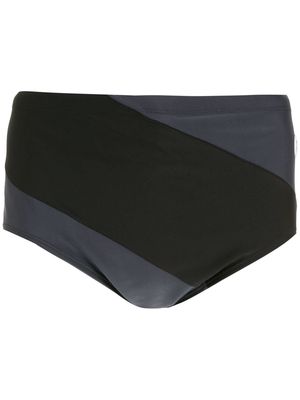 Amir Slama colourblock swimming trunks - Black