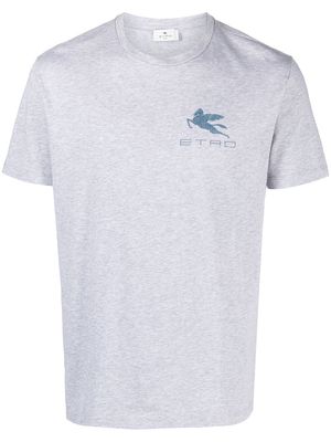 ETRO logo print t-shirt - Grey