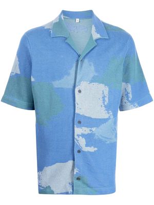 MCQ landscape short-sleeve shirt - Blue