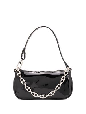 BY FAR chain strap shoulder bag - Black