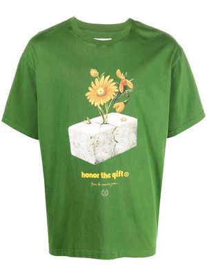 HONOR THE GIFT Inner City Love graphic T-shirt - Green