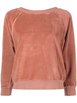 Suzie Kondi towelling-effect sweatshirt - Pink
