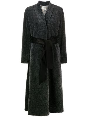 Forte Forte tie-waist robe coat - Grey