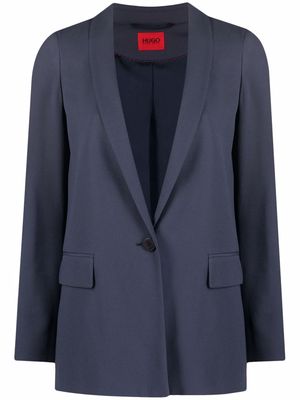 HUGO single-breasted tailored blazer - Blue