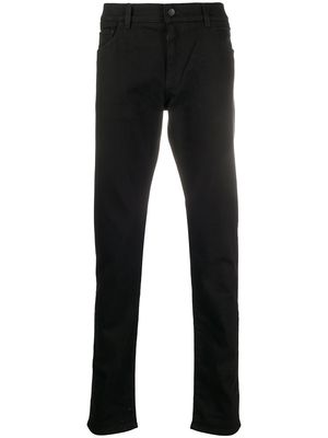 Dolce & Gabbana logo-patch straight-leg jeans - Black