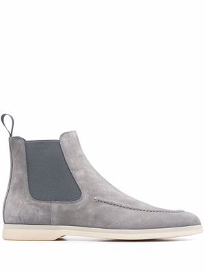 Scarosso elasticated side-panel boots - Grey