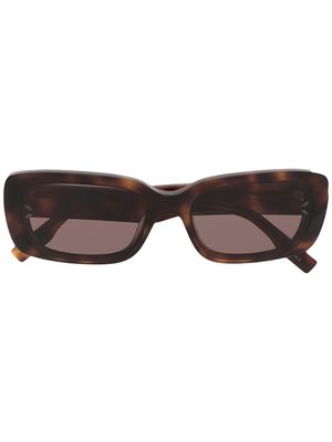 MCQ MQ0301S rectangular-frame sunglasses - Brown