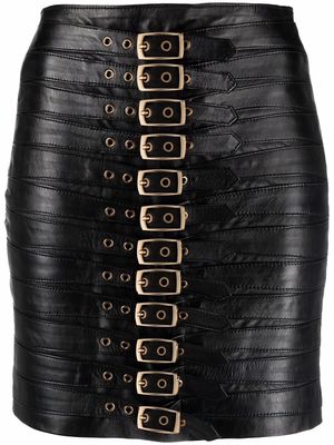 Manokhi buckle-detail mini skirt - Black