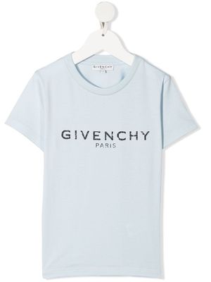 Givenchy Kids logo-print T-shirt - Blue
