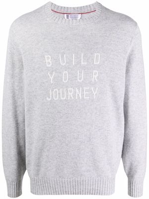 Brunello Cucinelli Build Your Journey cashmere jumper - Grey