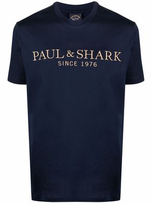 Paul & Shark logo-print T-shirt - Blue