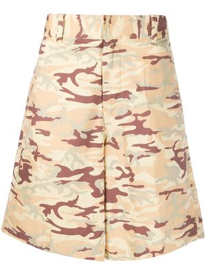 Diesel camouflage-print shorts - Neutrals