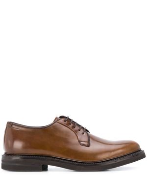 Brunello Cucinelli Cordovan derby shoes - Brown