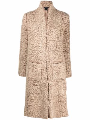 Avant Toi zip-up textured coat - Neutrals