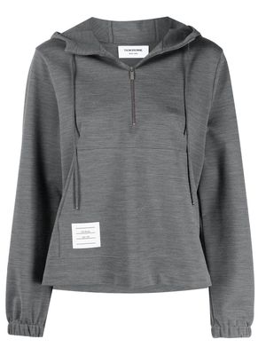 Thom Browne half-zip hoodie - Grey