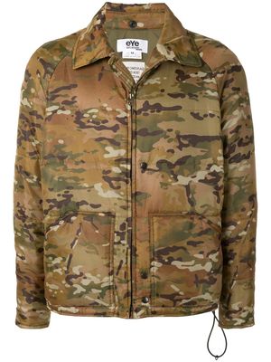 Junya Watanabe MAN camouflage print jacket - Brown
