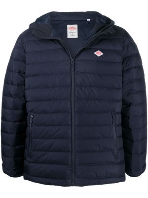 Danton hooded quilted-down jacket - Blue