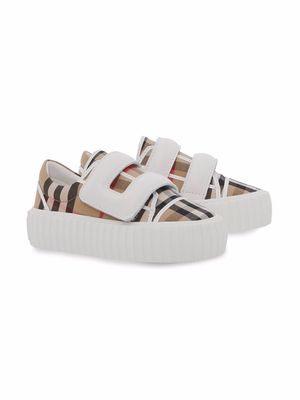 Burberry Kids Vintage Check low-top sneakers - Neutrals