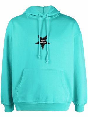 PACCBET star-patch hoodie - Blue