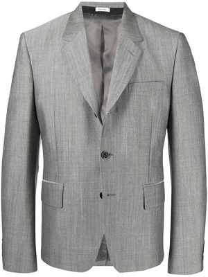 Alexander McQueen single-breasted wool jacket - Grey