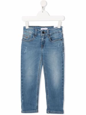 Calvin Klein Kids mid-rise straight-leg jeans - Blue