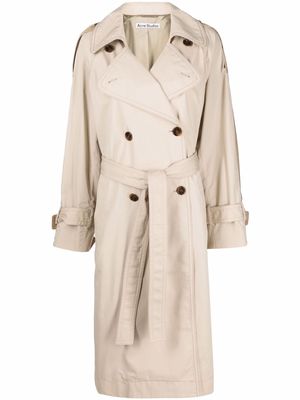 Acne Studios double-breasted two-tone coat - Neutrals